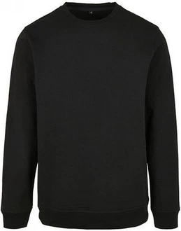 Build Your Brand Langarmshirt Herren Basic Crewneck Regular Fit