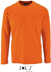 SOLS Langarmshirt Herren Long-Sleeve T-Shirt Imperial Orange