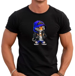 Banco T-Shirt Lion King of the Jungle Schwarz/Grau/Silber