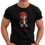 Banco T-Shirt Lion King of the Jungle Schwarz/Grau/Rot/Dunkelrot