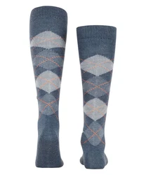 Burlington Kniestrümpfe Preston Blau/Dunkelblau/Grau/Hellblau