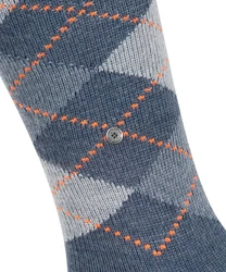 Burlington Kniestrümpfe Preston Blau/Dunkelblau/Grau/Hellblau