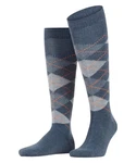 Burlington Kniestrümpfe Preston Blau/Dunkelblau/Grau/Hellblau