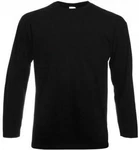 Fruit of the Loom Langarmshirt Valueweight Long Sleeve Herren T-Shirt Schwarz
