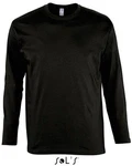SOLS Langarmshirt Monarch Herren T-Shirt Schwarz/Dunkelgrün