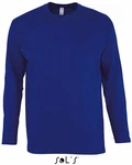 SOLS Langarmshirt Monarch Herren T-Shirt Blau/Dunkelblau