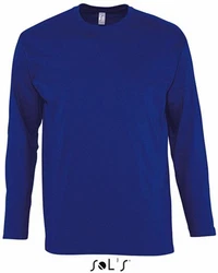 SOLS Langarmshirt Monarch Herren T-Shirt Blau/Dunkelblau