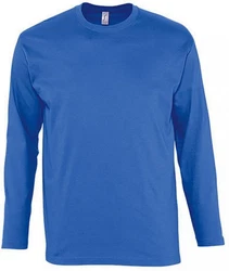 SOLS Langarmshirt Monarch Herren T-Shirt Blau