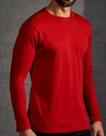Promodoro Langarmshirt Mens Premium Longsleeve Herren T-Shirt Rot