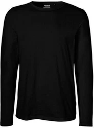 Neutral Langarmshirt Herren Long Sleeve T-Shirt Schwarz