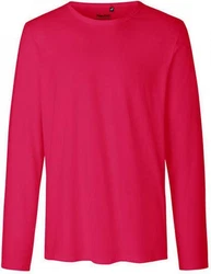 Neutral Langarmshirt Herren Long Sleeve T-Shirt Rosa