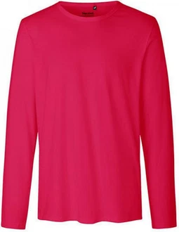 Neutral Langarmshirt Herren Long Sleeve T-Shirt Rosa