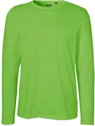 Neutral Langarmshirt Herren Long Sleeve T-Shirt Grün/Neonfarben