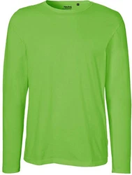 Neutral Langarmshirt Herren Long Sleeve T-Shirt Grün/Neonfarben