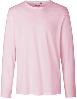 Neutral Langarmshirt Herren Long Sleeve T-Shirt Rosa