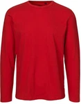 Neutral Langarmshirt Herren Long Sleeve T-Shirt Rot/Dunkelrot