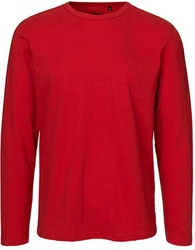 Neutral Langarmshirt Herren Long Sleeve T-Shirt Rot/Dunkelrot