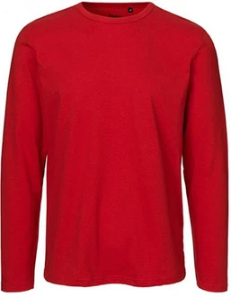 Neutral Langarmshirt Herren Long Sleeve T-Shirt Rot/Dunkelrot