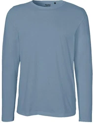 Neutral Langarmshirt Herren Long Sleeve T-Shirt Blau/Hellblau