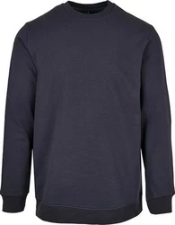 Build Your Brand Langarmshirt Herren Basic Crewneck Regular Fit 