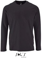 SOLS Langarmshirt Herren Long-Sleeve T-Shirt Imperial Dunkelgrau/Schwarz/Lila/Dunkelblau
