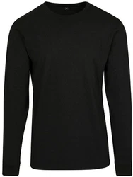 Build Your Brand Langarmshirt Herren Longsleeve Tee Schwarz