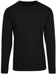 Build Your Brand Langarmshirt Herren Longsleeve Tee Schwarz