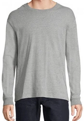 SOLS Langarmshirt Unisex Long Sleeve T-Shirt Pioneer Grau/Hellgrau