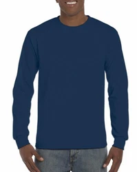 Gildan Langarmshirt Herren Hammer Adult Long Sleeve T-Shirt Dunkelblau/Blau