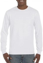 Gildan Langarmshirt Herren Hammer Adult Long Sleeve T-Shirt Weiß/Grau/Khaki