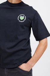 Casual Friday T-Shirt CFTue Relaxed Fit Tee mit Brustprint 
