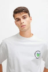 Casual Friday T-Shirt CFTue Relaxed Fit Tee mit Brustprint 