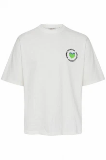 Casual Friday T-Shirt CFTue Relaxed Fit Tee mit Brustprint 