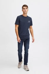Casual Friday T-Shirt CFThor Logo Tee Dunkelblau/Hellblau