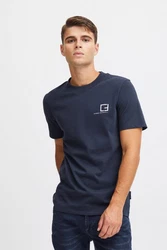 Casual Friday T-Shirt CFThor Logo Tee Dunkelblau/Hellblau