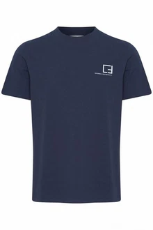 Casual Friday T-Shirt CFThor Logo Tee Dunkelblau/Hellblau