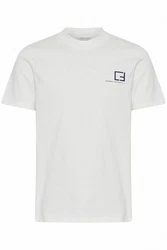 Casual Friday T-Shirt CFThor Logo Tee Weiß/Grau/Creme/Hellgrau