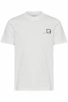 Casual Friday T-Shirt CFThor Logo Tee Weiß/Grau/Creme/Hellgrau