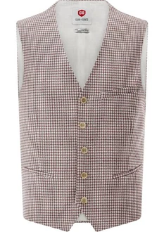 CG Club of Gents Anzugweste CG Plum Braun/Lila/Bordeaux