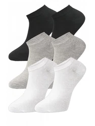 WOTEGA Baumwoll Unisex Sneaker Socken Weiß/Creme/Grau