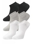 WOTEGA Baumwoll Unisex Sneaker Socken Weiß/Creme/Grau