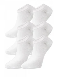 WOTEGA Baumwoll Unisex Sneaker Socken Weiß/Creme
