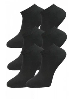 WOTEGA Baumwoll Unisex Sneaker Socken Schwarz