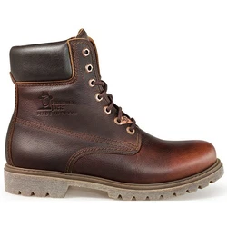Panama Jack Schnürboots mit gepolstertem Schaftrand Braun/Dunkelbraun/Beige
