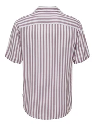 Kurzarmhemd Gestreiftes Kurzarm Hemd ONSWAYNE 5011 in Rosa
