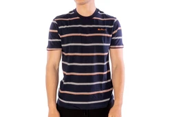 Ben Sherman T-Shirt Collegiate Stripe nachtblau