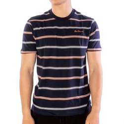 Ben Sherman T-Shirt Collegiate Stripe nachtblau