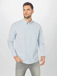 SELECTED HOMME Langarmhemd Rick (1-tlg) hellblau/wei