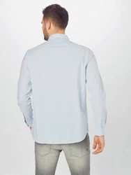 SELECTED HOMME Langarmhemd Rick (1-tlg) Hellblau/Blau