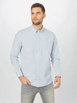 SELECTED HOMME Langarmhemd Rick (1-tlg) Hellblau/Blau